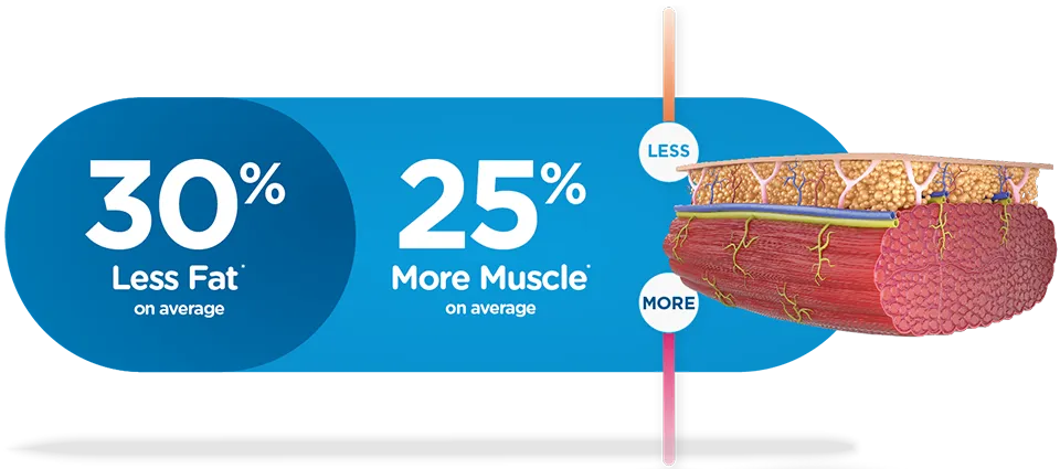 Less Fat, More Muscle